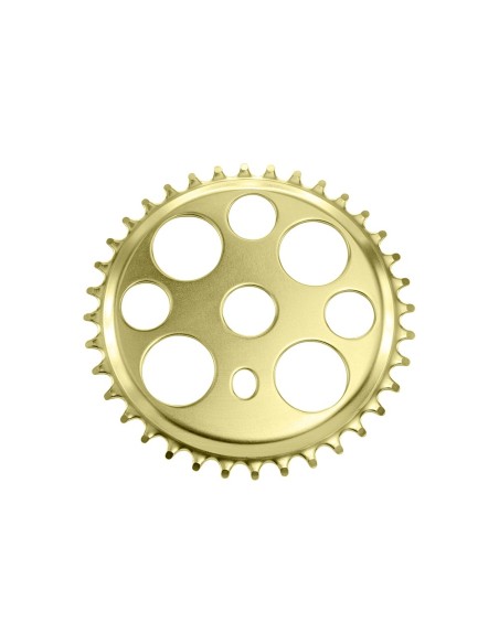 Lowrider Lucky 7 Steel Chainring 1/2 X 1/8 36t Gold.